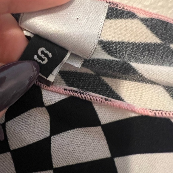 Karla Kay Steen Y2K Checker Retro Pink Trip Long Sleeve Small - Picture 4 of 6